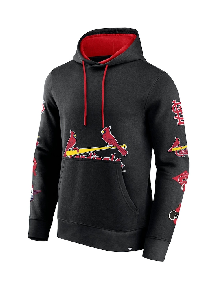 Fanatics MLB St. Louis Cardinals Fanatics Fundamental Pullover Black Hoodie - Image 2 of 3