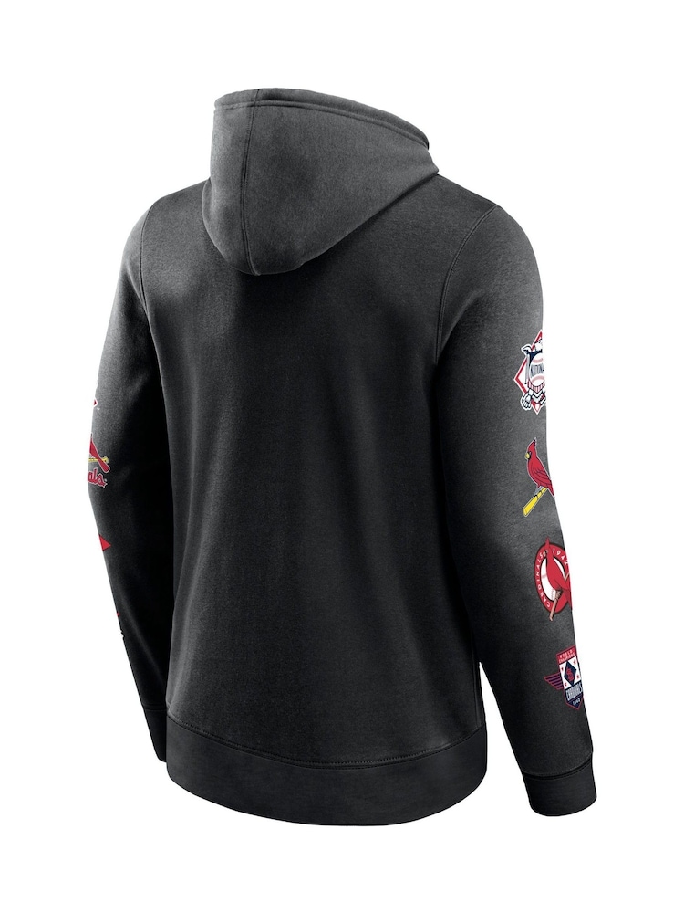 Fanatics MLB St. Louis Cardinals Fanatics Fundamental Pullover Black Hoodie - Image 3 of 3