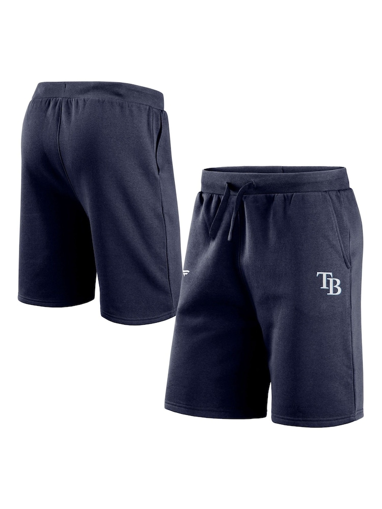 Fanatics Blue MLB Tampa Bay Rays Primary Logo Graphic Fleece Shorts - Image 1 of 3
