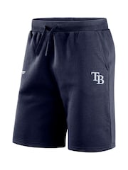 Fanatics Blue MLB Tampa Bay Rays Primary Logo Graphic Fleece Shorts - Image 3 of 3