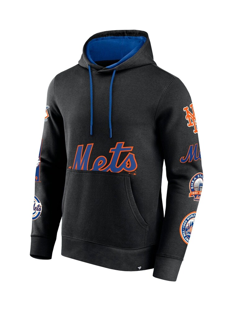 Fanatics MLB New York Mets Fanatics Fundamental Pullover Black Hoodie - Image 2 of 3