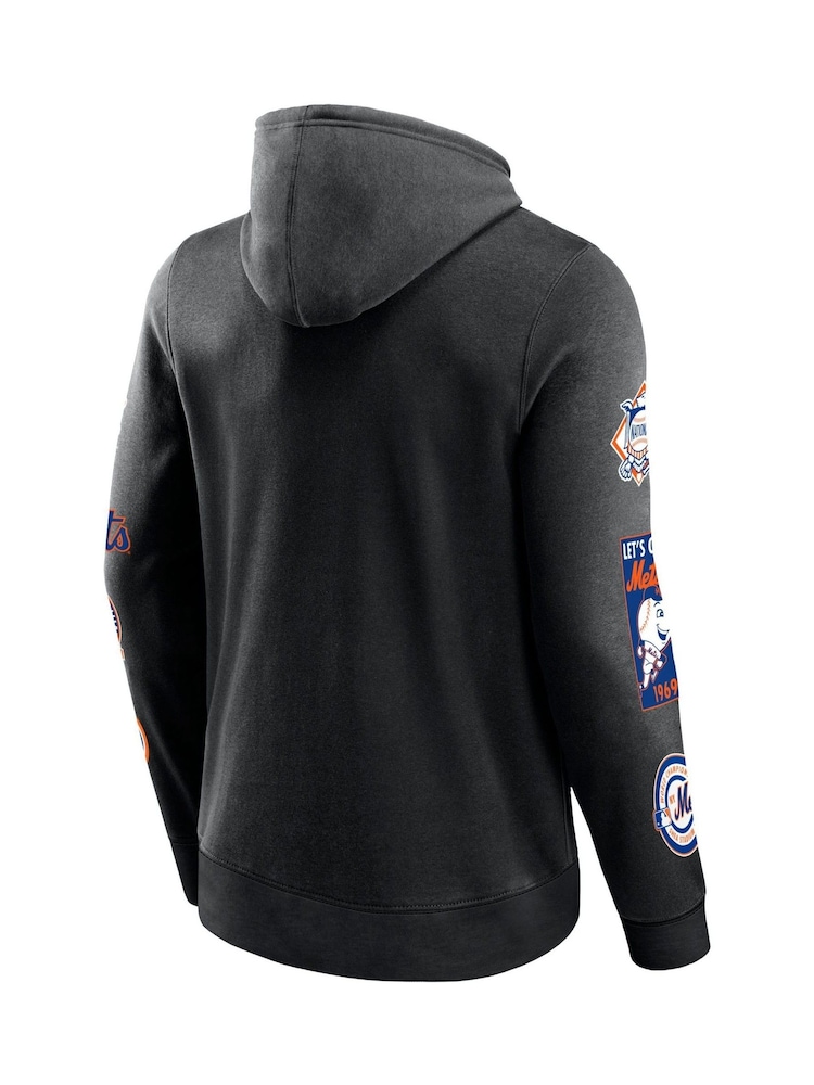 Fanatics MLB New York Mets Fanatics Fundamental Pullover Black Hoodie - Image 3 of 3