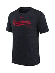 Fanatics Youth MLB Cleveland Guardians Practice Velocity Black T-Shirt - Image 2 of 3