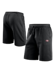 Fanatics NFL San Francisco 49ers Primary Logo Graphic Fleece Black Shorts - Image 1 of 3