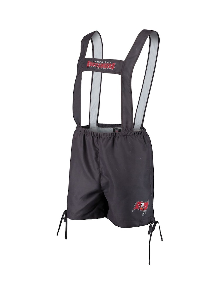 Fanatics Grey NFL Tampa Bay Buccaneers Lederhosen Shorts - Image 3 of 3
