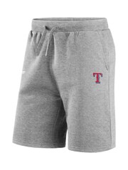 Fanatics Grey MLB Texas Rangers Primary Logo Graphic Fleece Shorts - Image 2 of 3