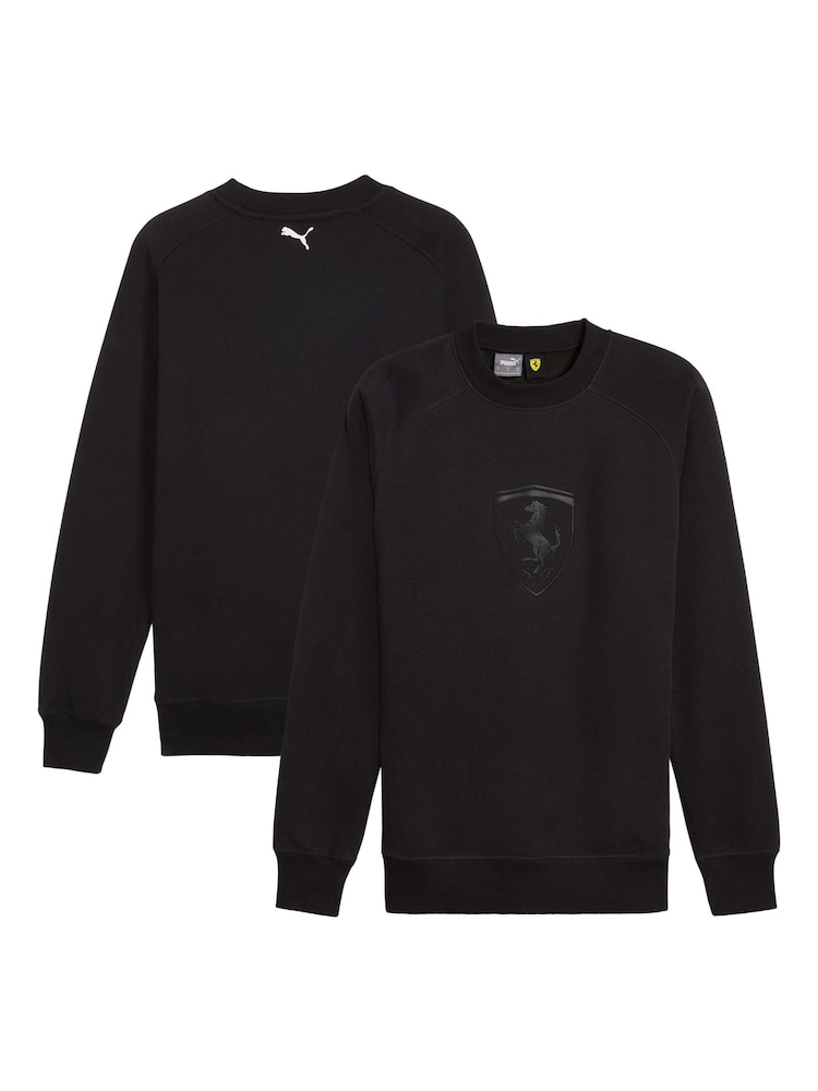 Puma Black F1 Scuderia Ferrari Race Big Shield Crew Sweatshirt - Image 1 of 3