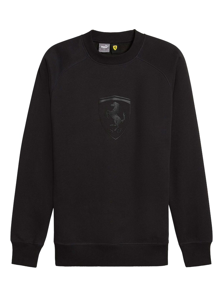 Puma Black F1 Scuderia Ferrari Race Big Shield Crew Sweatshirt - Image 2 of 3