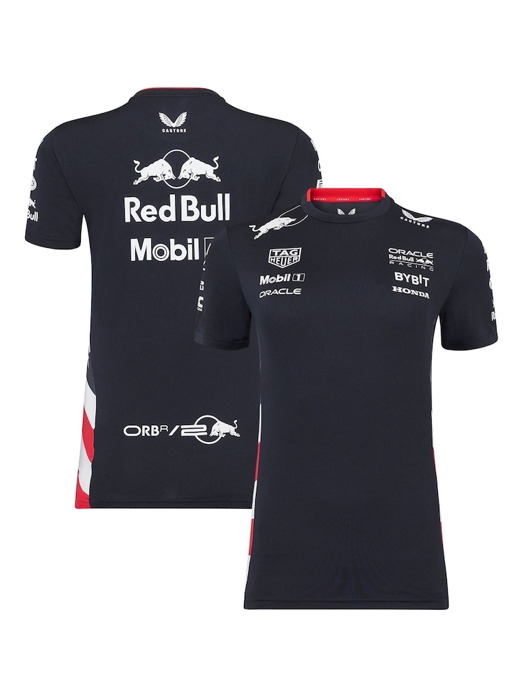 Fanatics Womens Blue F1 Red Bull Racing 2024 Team USA Race T-Shirt - Image 1 of 3