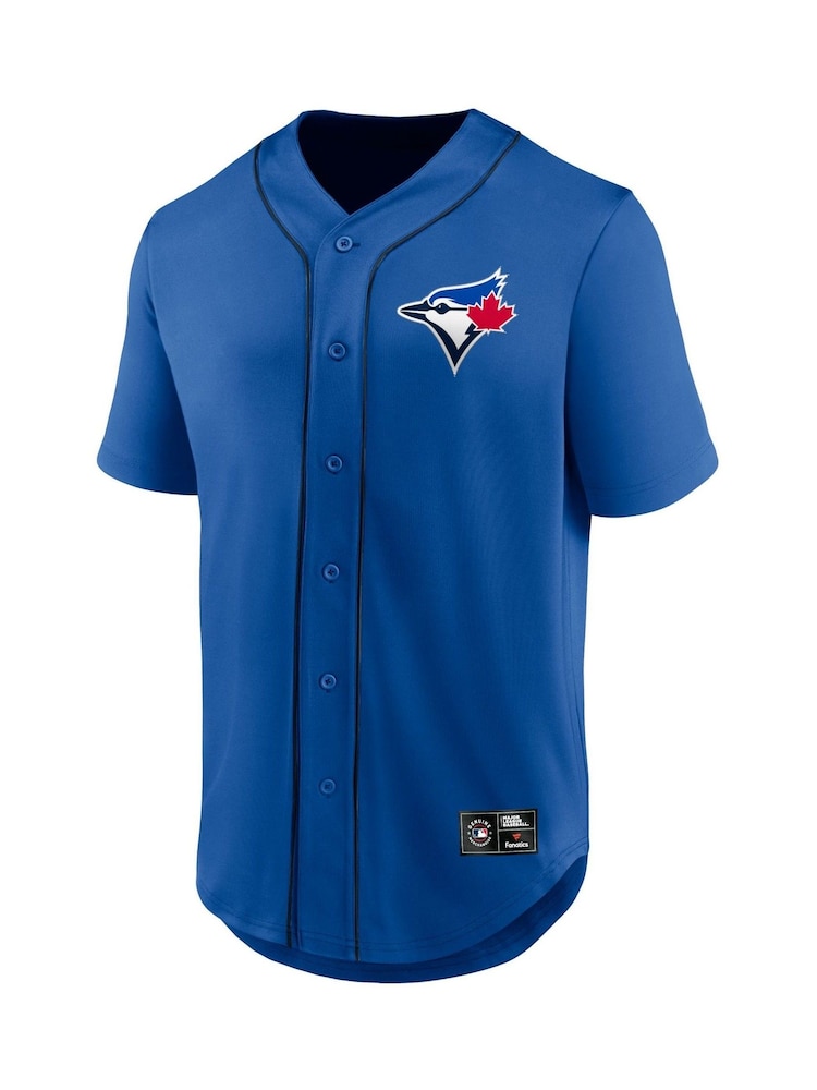 Fanatics Blue MLB Toronto Jays Core Foundation Jersey - Image 2 of 3 Fanatics Blue MLB Toronto Jays Core Foundation Jersey - Image 2 of 3