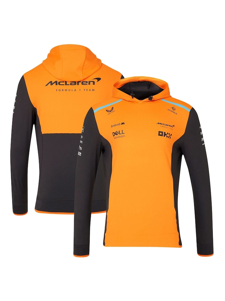 Fanatics Orange F1 McLaren 2024 Team Hooded Sweatshirt - Image 1 of 3