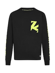 Fanatics F1 Mercedes AMG Petronas Lewis Hamilton 44 Long Sleeve 100% Cotton Black T-Shirt - Image 3 of 3