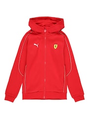 Puma Red Kids F1 Scuderia Ferrari Race Hooded Sweat Jacket - Image 3 of 3