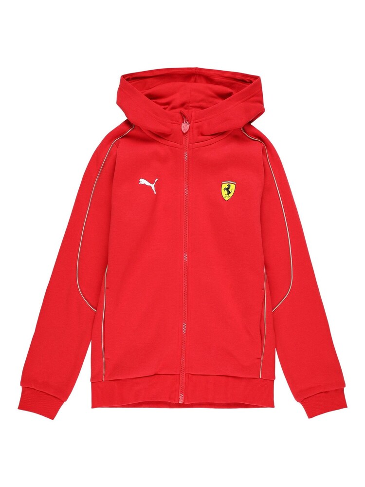 Puma Red Kids F1 Scuderia Ferrari Race Hooded Sweat Jacket - Image 3 of 3