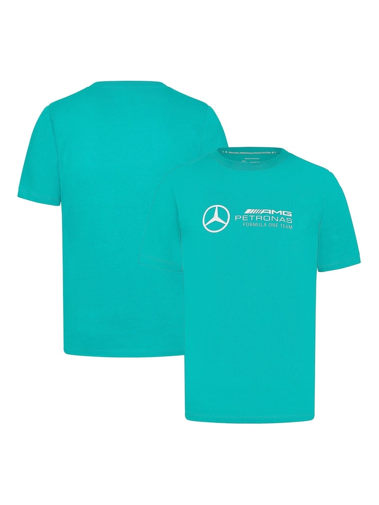 Fanatics Green F1 Mercedes AMG Petronas F1 Logo 100% Cotton T-Shirt - Image 1 of 3