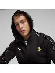 Puma Black F1 Scuderia Ferrari Race Hooded Sweat Jacket - Image 5 of 6