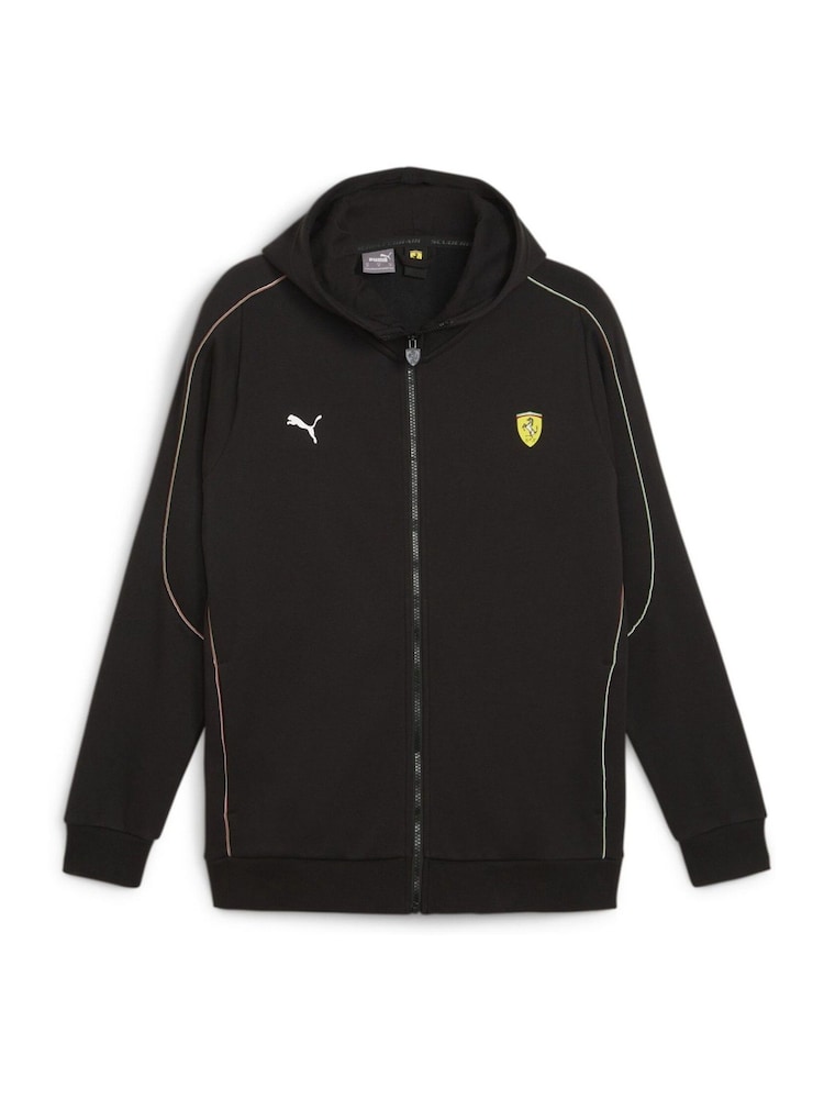 Puma Black F1 Scuderia Ferrari Race Hooded Sweat Jacket - Image 6 of 6