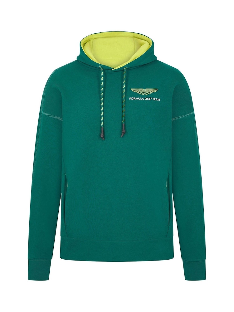 Fanatics F1 Aston Martin Aramco Logo Black Hoodie - Image 2 of 3