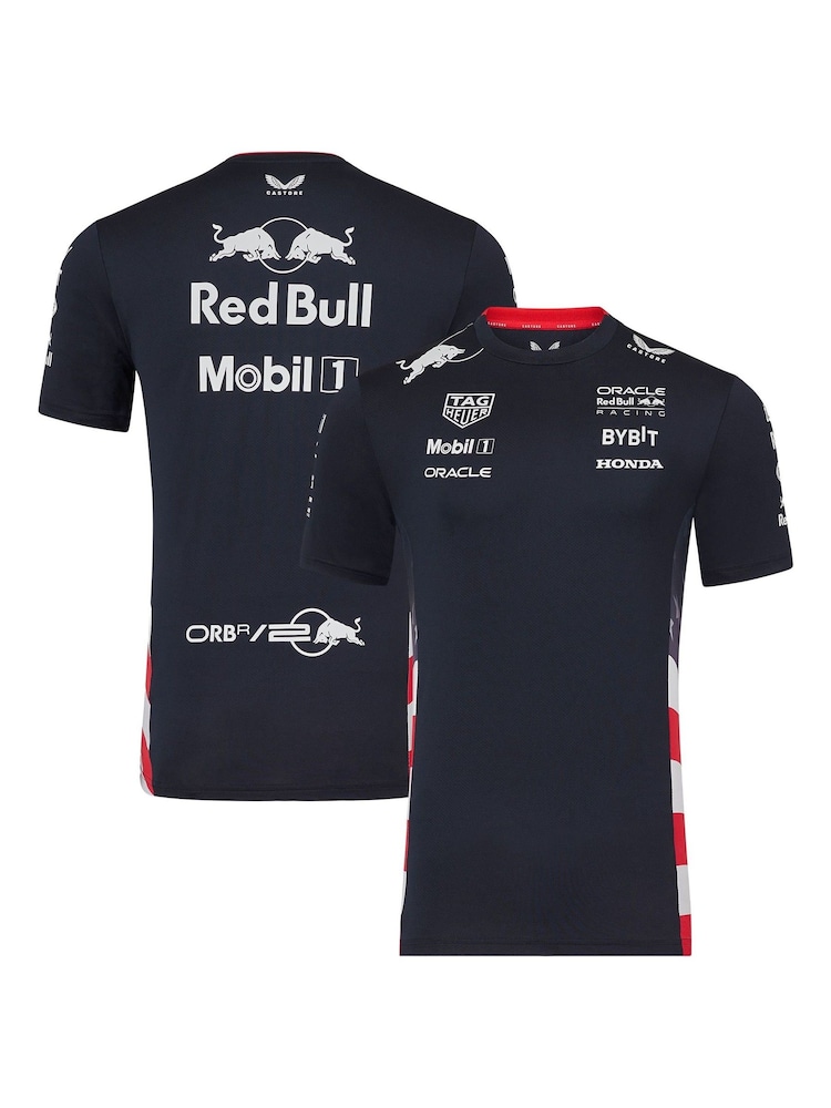 Fanatics Blue F1 Red Bull Racing 2024 Team USA Race T-Shirt - Image 1 of 3