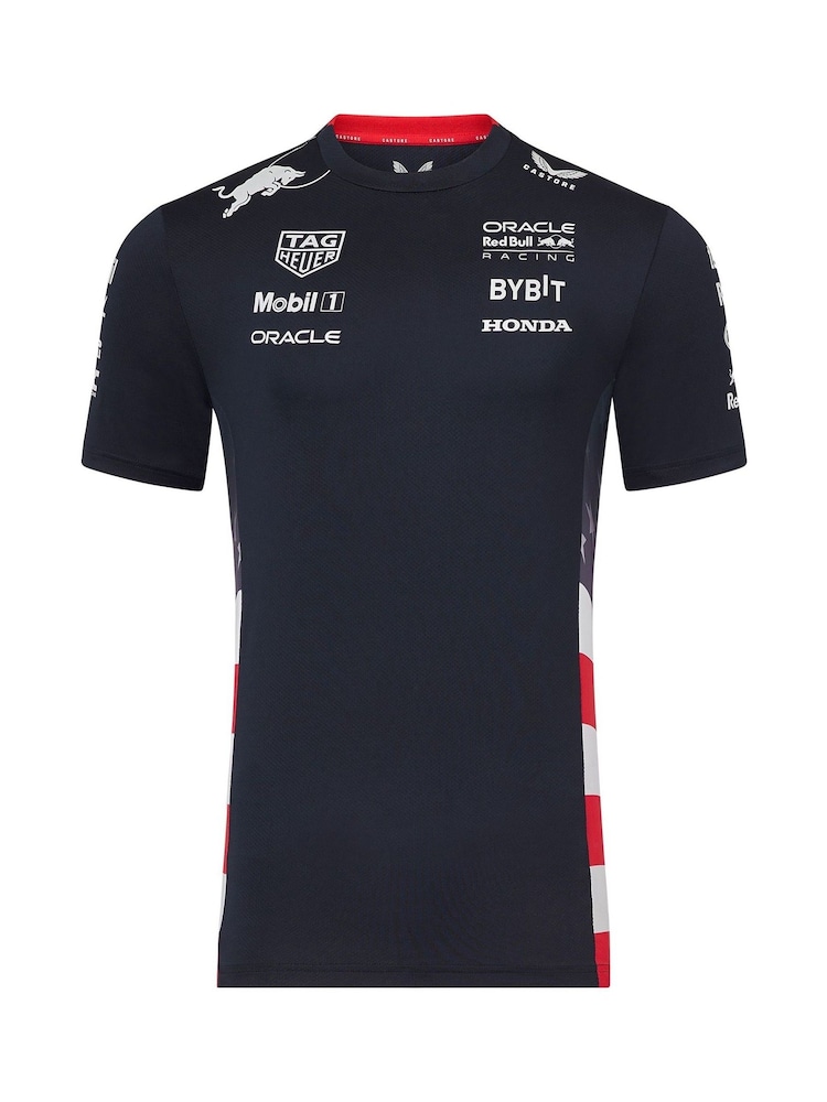 Fanatics Blue F1 Red Bull Racing 2024 Team USA Race T-Shirt - Image 3 of 3