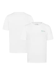Fanatics F1 Mercedes AMG Petronas Small Logo 100% Cotton White T-Shirt - Image 1 of 3