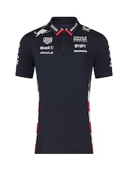 Fanatics Blue F1 Red Bull Racing 2024 Team USA Race Polo Shirt - Image 3 of 3