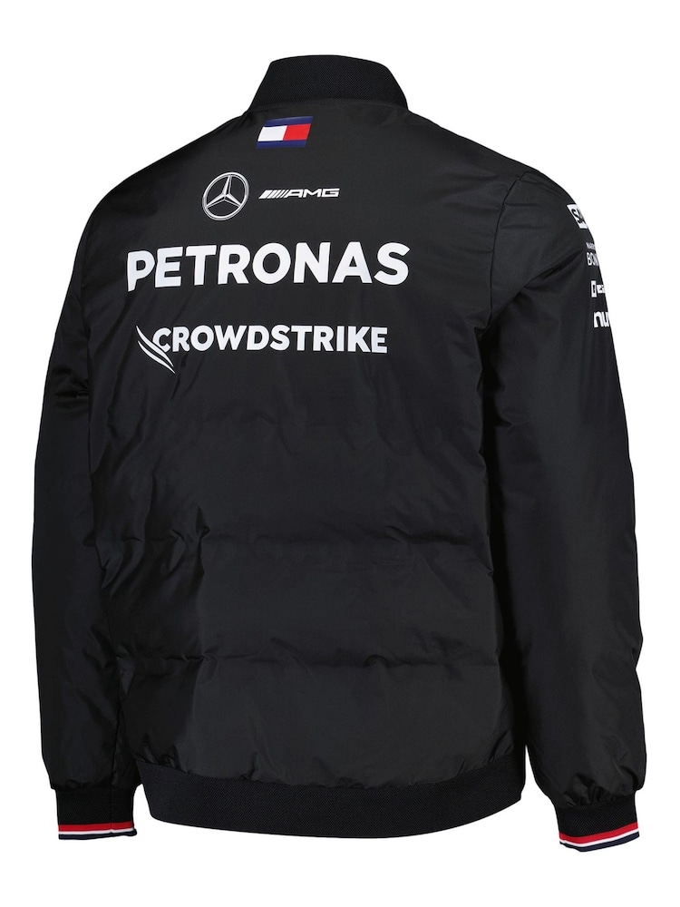 Fanatics F1 Mercedes AMG Petronas 2024 Team Insulator Bomber Black Jacket - Image 2 of 3