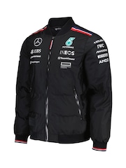 Fanatics F1 Mercedes AMG Petronas 2024 Team Insulator Bomber Black Jacket - Image 3 of 3