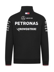 Fanatics F1 Mercedes AMG Petronas 2024 Team 1/4 Zip Black Sweatshirt - Image 2 of 2