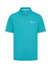 Fanatics Green F1 Mercedes AMG Petronas 100% Cotton Polo Shirt - Image 2 of 2