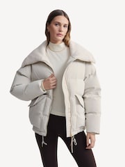 Varley White Roseville Short Puffer Jacket - Image 1 of 8