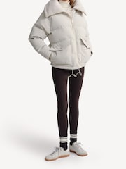 Varley White Roseville Short Puffer Jacket - Image 3 of 8