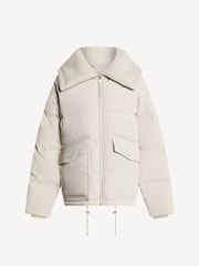 Varley White Roseville Short Puffer Jacket - Image 8 of 8
