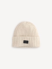 Varley Cream Elva Chunky Rib Beanie - Image 1 of 4