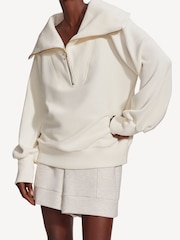Varley Ivory Vine Half Zip Sweatshirt - Image 3 of 6