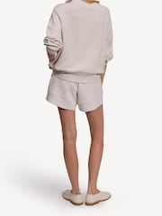 Varley Ivory Marl Hawley Half Zip Sweatshirt - Image 4 of 7
