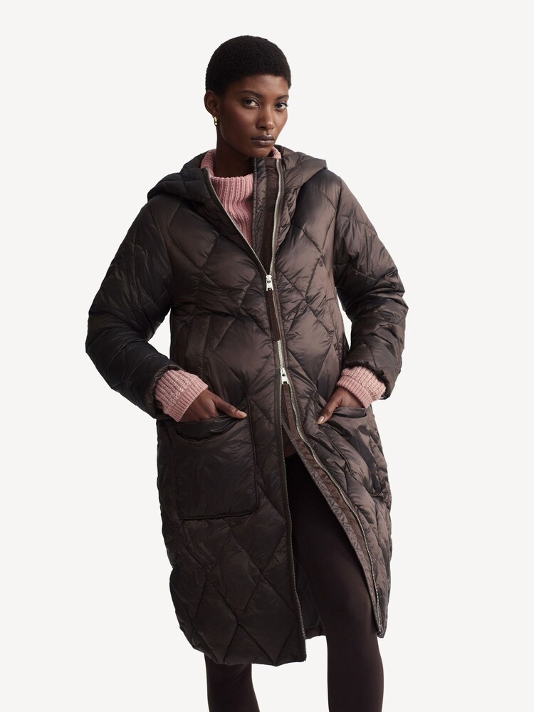 Varley Brown Frisco Long Quilt Jacket - Image 1 of 9 Varley Brown Frisco Long Quilt Jacket - Image 1 of 9