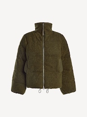 Varley Green Wilkins Sherpa Puffer Jacket - Image 4 of 4