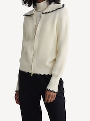 Varley Cream Sibley Soft Knit Jacket - Image 5 of 7