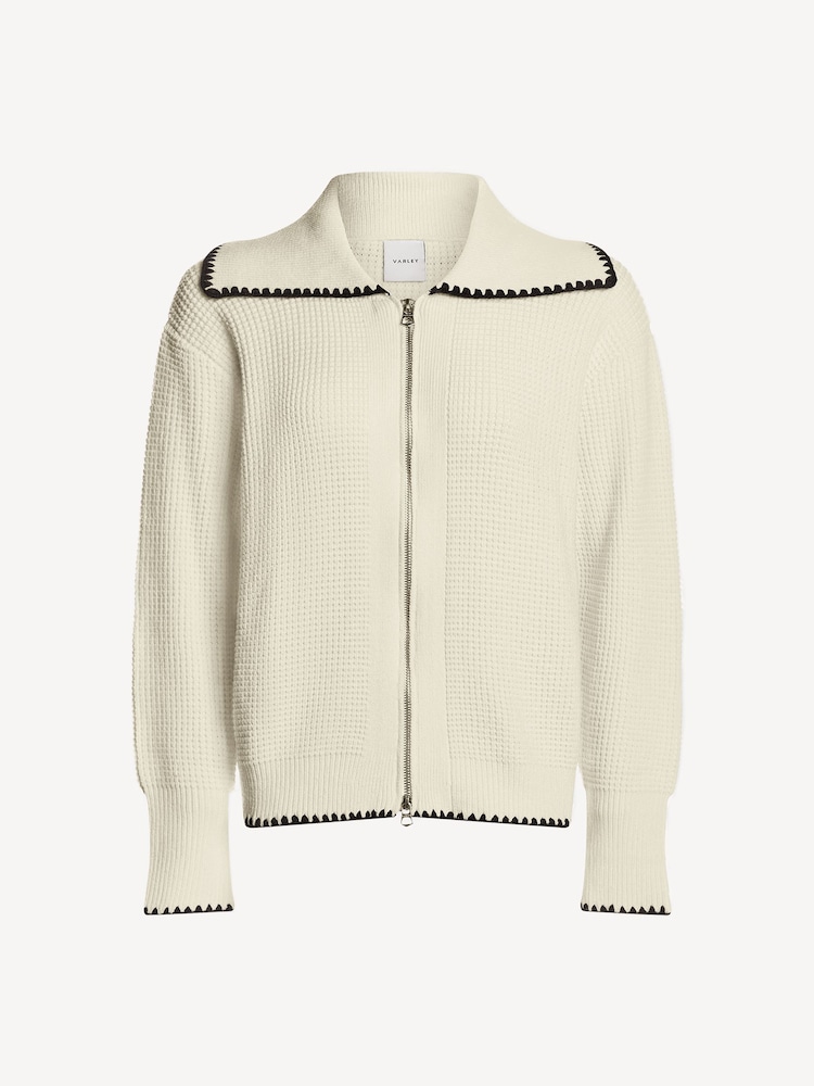 Varley Cream Sibley Soft Knit Jacket - Image 7 of 7