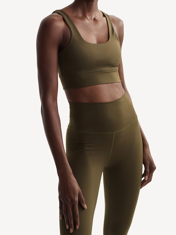 Varley Dark Olive Freesoft Cori Bra - Image 6 of 6