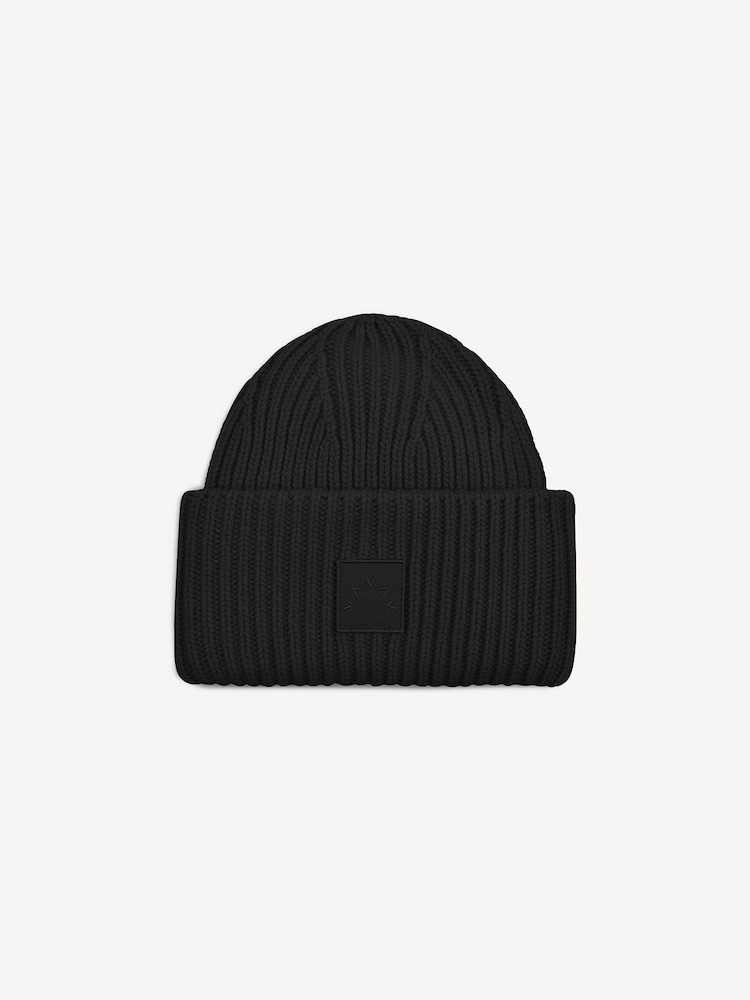 Varley Black Cresta Rib Beanie - Image 2 of 3