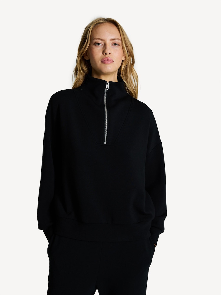 Varley Black Hawley Half Zip Sweatshirt - Image 1 of 6