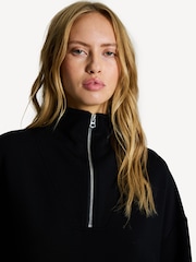 Varley Black Hawley Half Zip Sweatshirt - Image 6 of 6