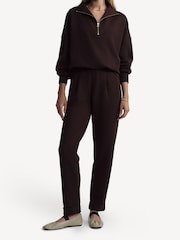 Varley Brown Hawley Half Zip Sweatshirt - Image 3 of 7
