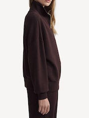 Varley Brown Hawley Half Zip Sweatshirt - Image 5 of 7