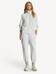 Varley Ivory Marl Roxbury Zip-Up Sweatshirt - Image 3 of 6