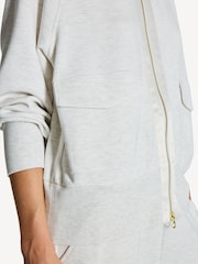 Varley Ivory Marl Roxbury Zip-Up Sweatshirt - Image 5 of 6