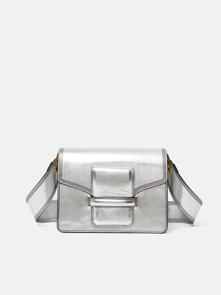 Buy Jigsaw Silver Ada Leather Cross-Body Bag from Next Netherlands