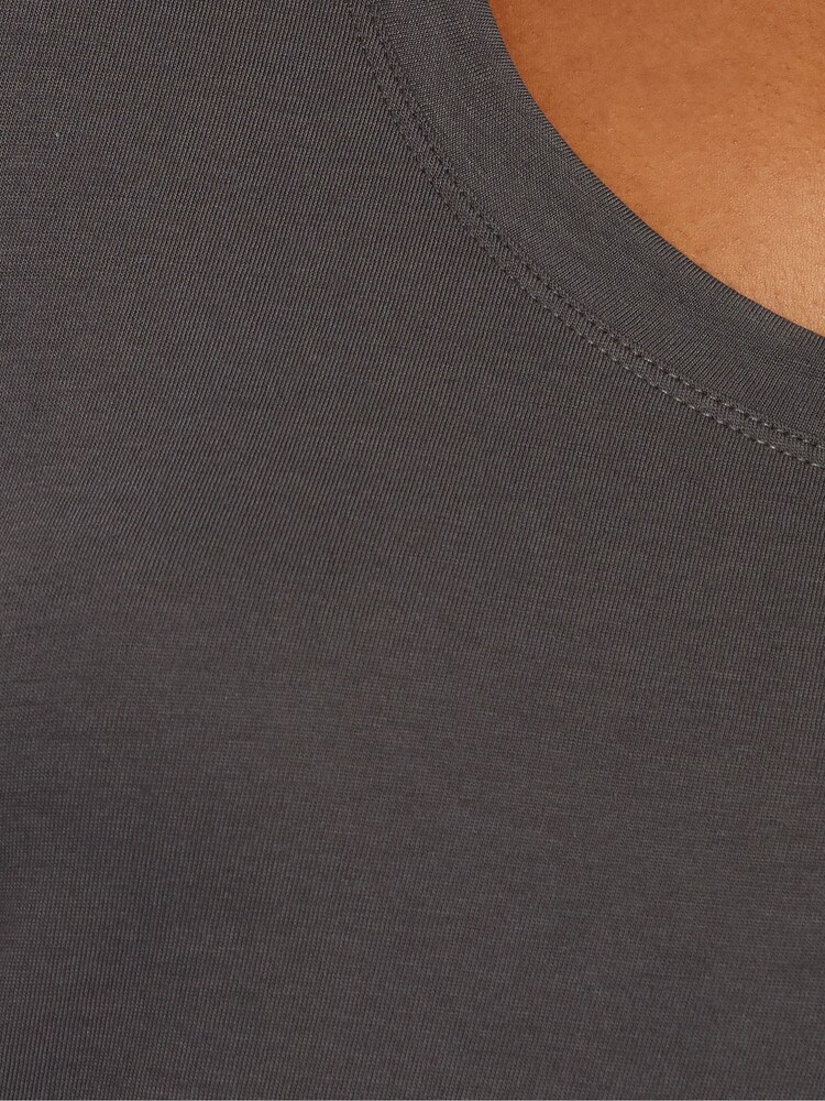Jigsaw Dark Grey 100% Cotton Scoop Neck T-Shirt - Image 4 of 6